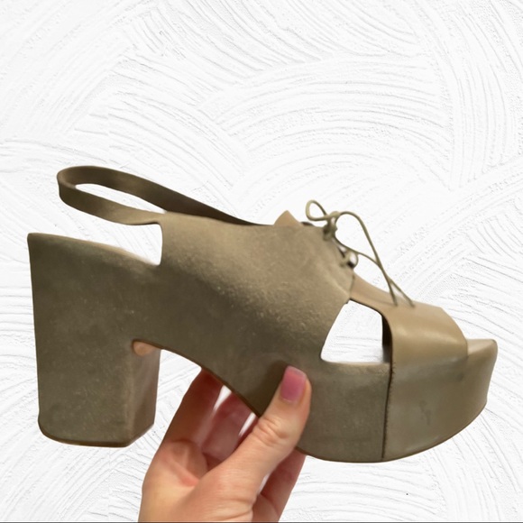 Roberto Del Carlo tie lace platform sandal boho - Picture 5 of 13